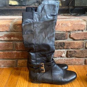 Black over-the-knee boots